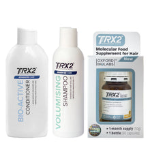 TRX2® Molecular Supplement for Hair + TRX2® Volumising Shampoo + TRX2® Bio-Active Conditioner Bundle